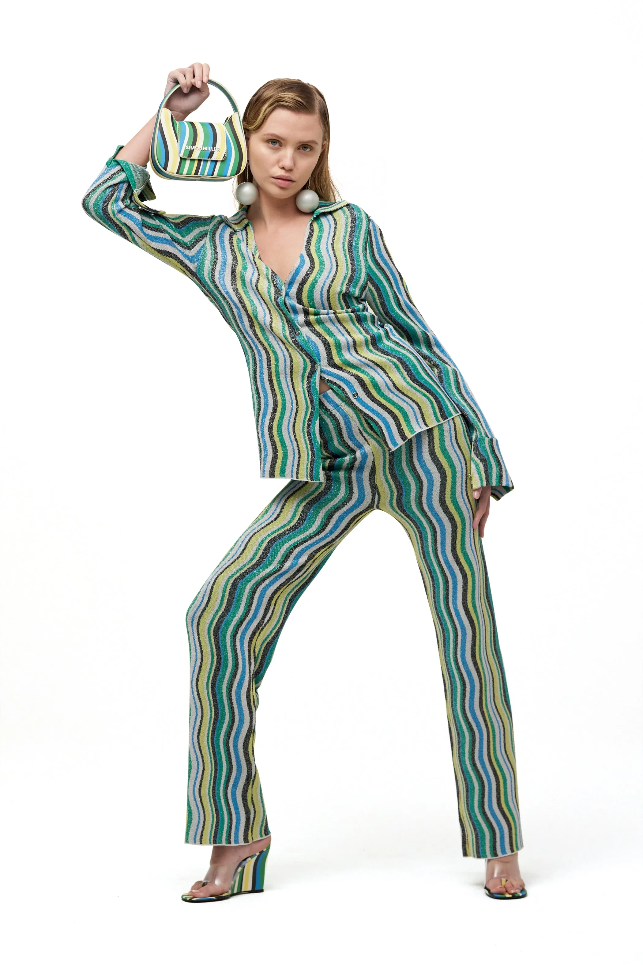 Bil Thong Wedge in Candy Swirl sold by Simon Miller product image thumbnail 5