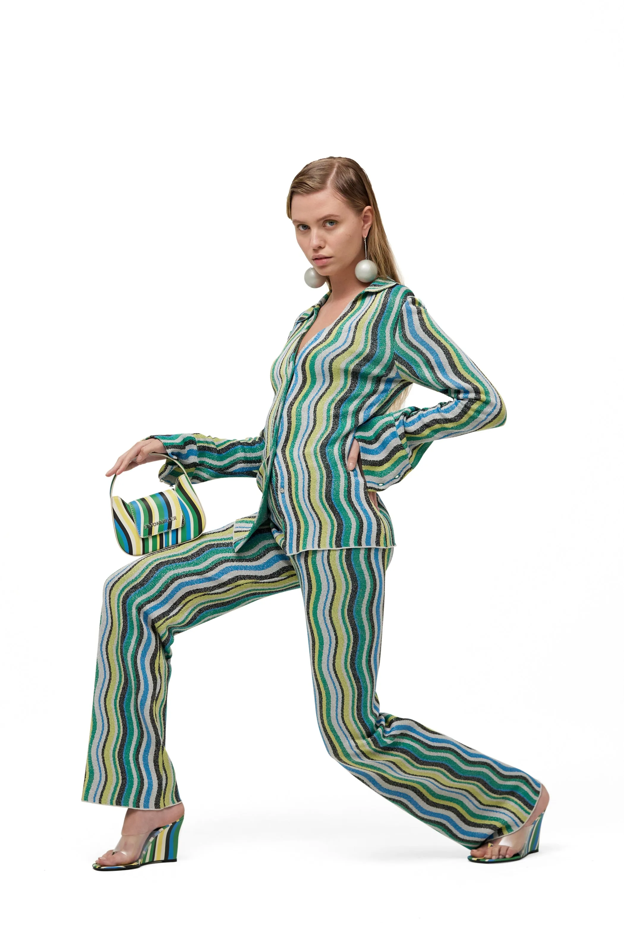 Bil Thong Wedge in Candy Swirl sold by Simon Miller product image thumbnail 3