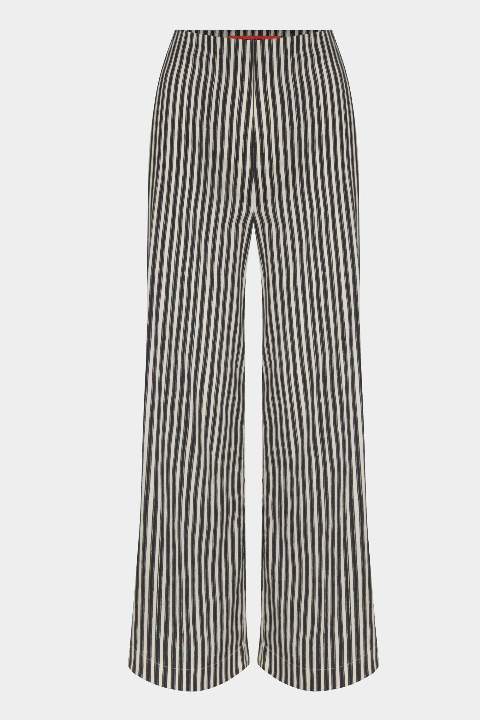 Pia Poplin Pant In Black/Rice Flour Stripe sold by Simon Miller product image thumbnail 5