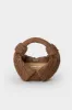 Raffia Lopsy Bag in Chocolate sold by Simon Miller
