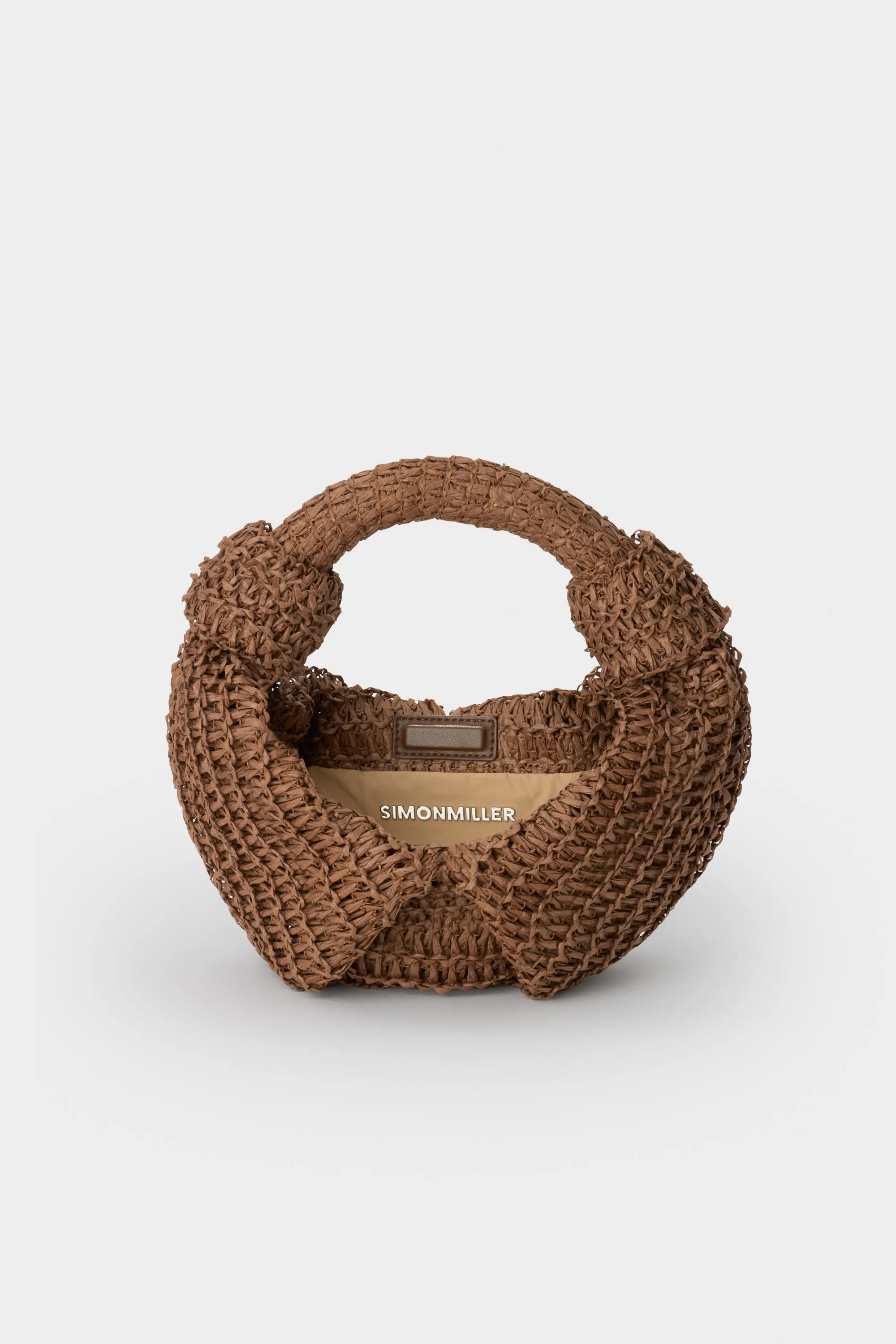 Raffia Lopsy Bag In Chocolate sold by Simon Miller product image thumbnail 3