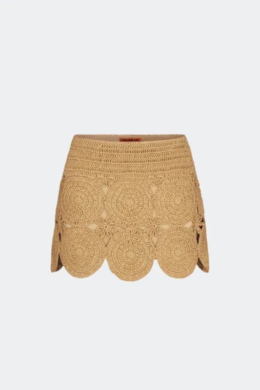 Beep Beep Mini Skirt in Natural sold by Simon Miller