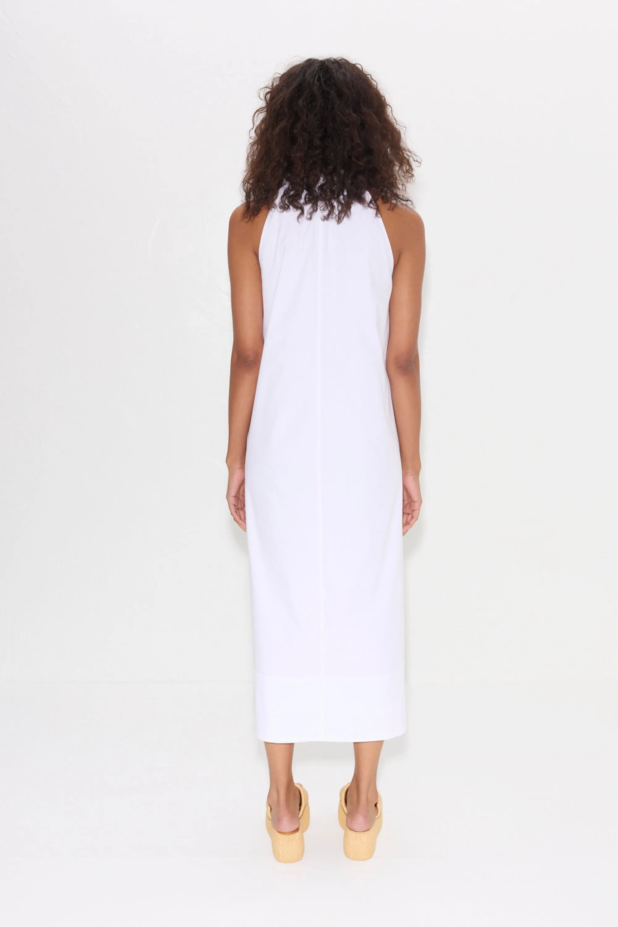 Nava Poplin Midi Dress in Macadamia sold by Simon Miller product image thumbnail 4