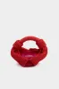 Raffia Lopsy Bag in Cherry Red sold by Simon Miller