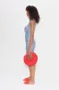 Raffia Lopsy Bag in Cherry Red sold by Simon Miller
