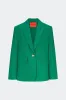 Lennox Linen Jacket in Amazon Green sold by Simon Miller