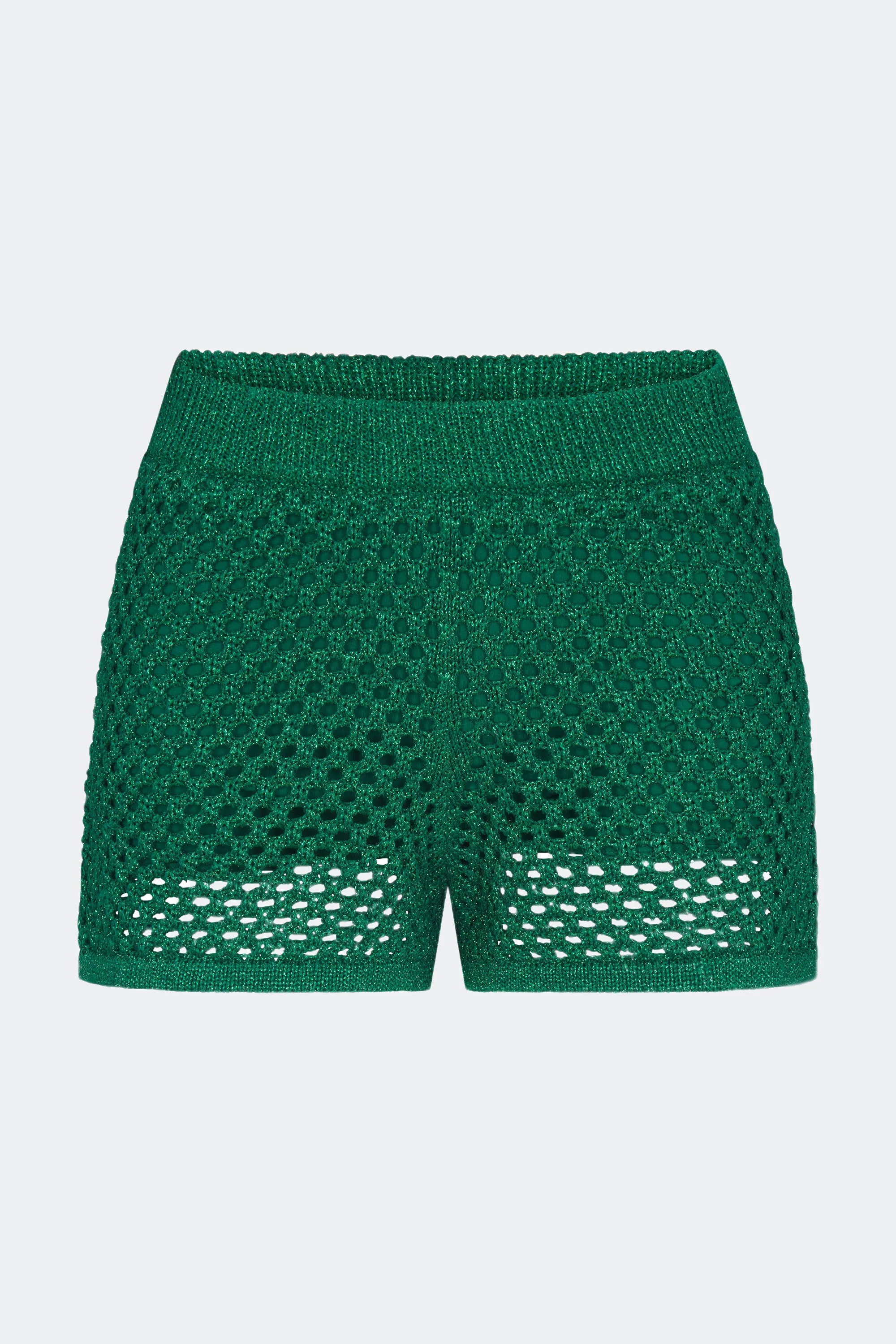 Marzo Crochet Shorts in Gummy Green sold by Simon Miller