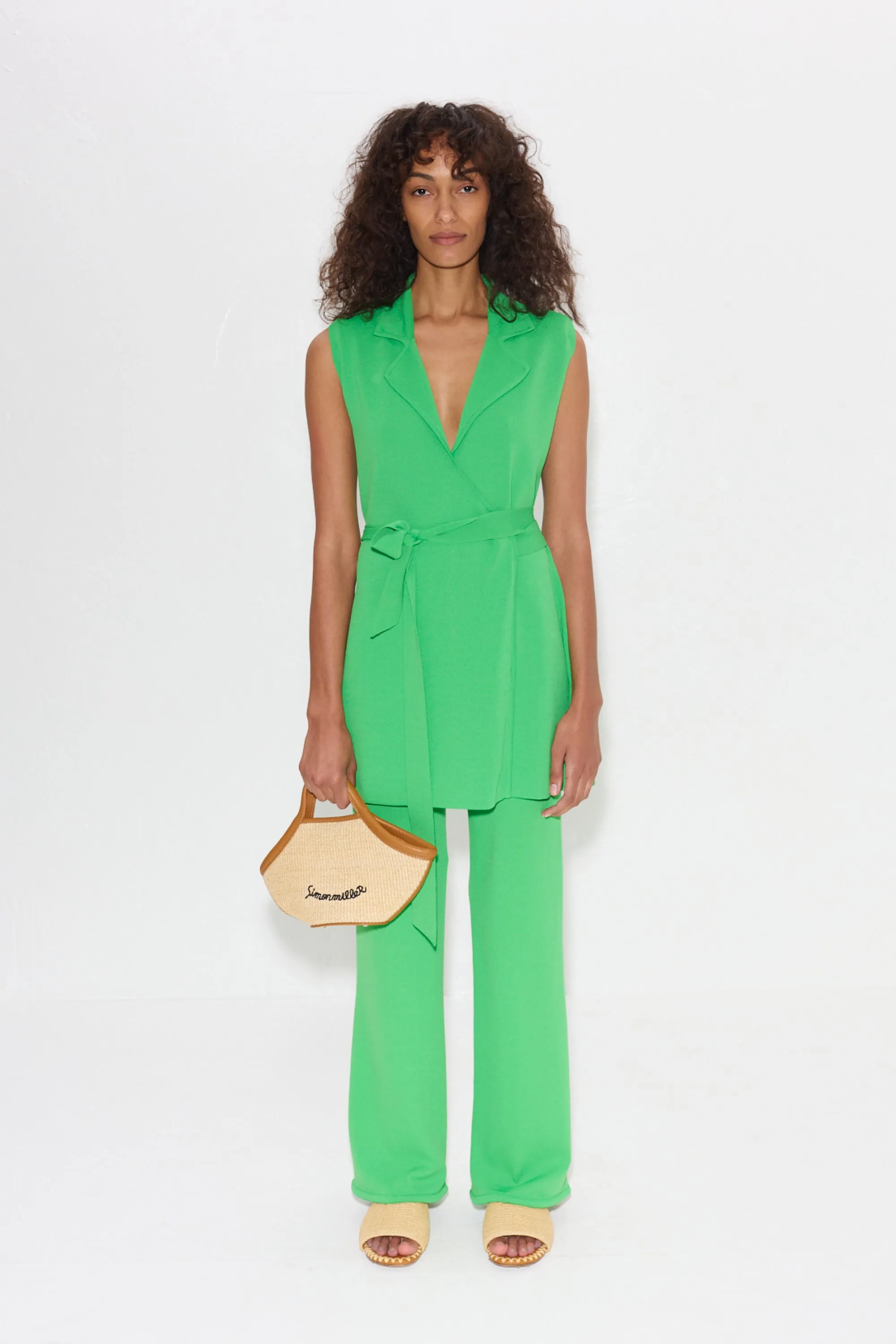 Knits By Zaca Knit Mini Dress in Gummy Green sold by Simon Miller product image thumbnail 2