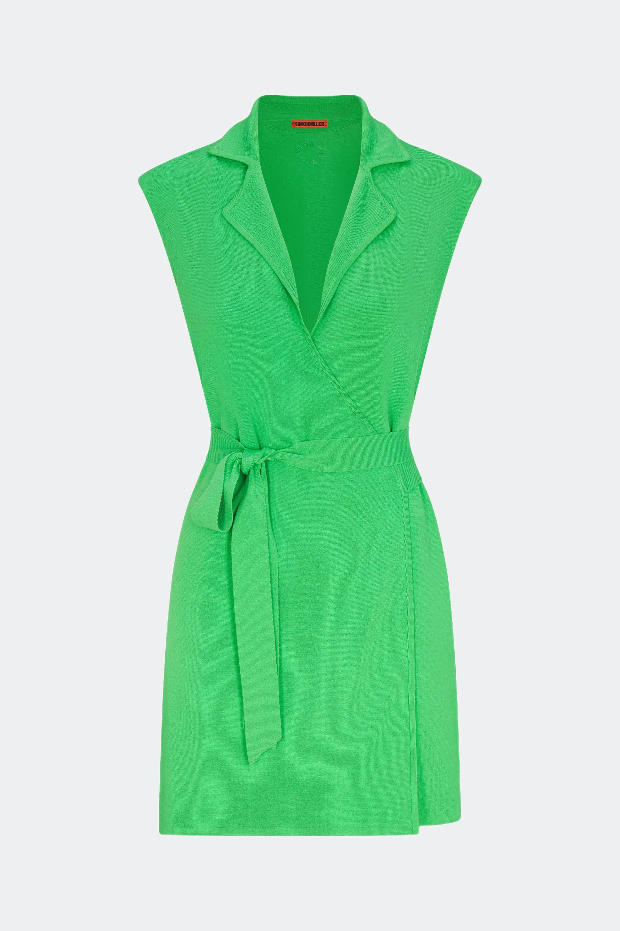 Knits By Zaca Knit Mini Dress in Gummy Green sold by Simon Miller