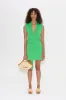 Knits By Zaca Knit Mini Dress in Gummy Green sold by Simon Miller