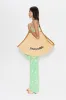Knits By Jabber Pant in Gummy Green Palm Leaf sold by Simon Miller