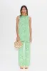 Knits By Jabber Pant in Gummy Green Palm Leaf sold by Simon Miller