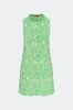 Knits By Zana Knit Mini Dress in Gummy Green Palm Leaf sold by Simon Miller