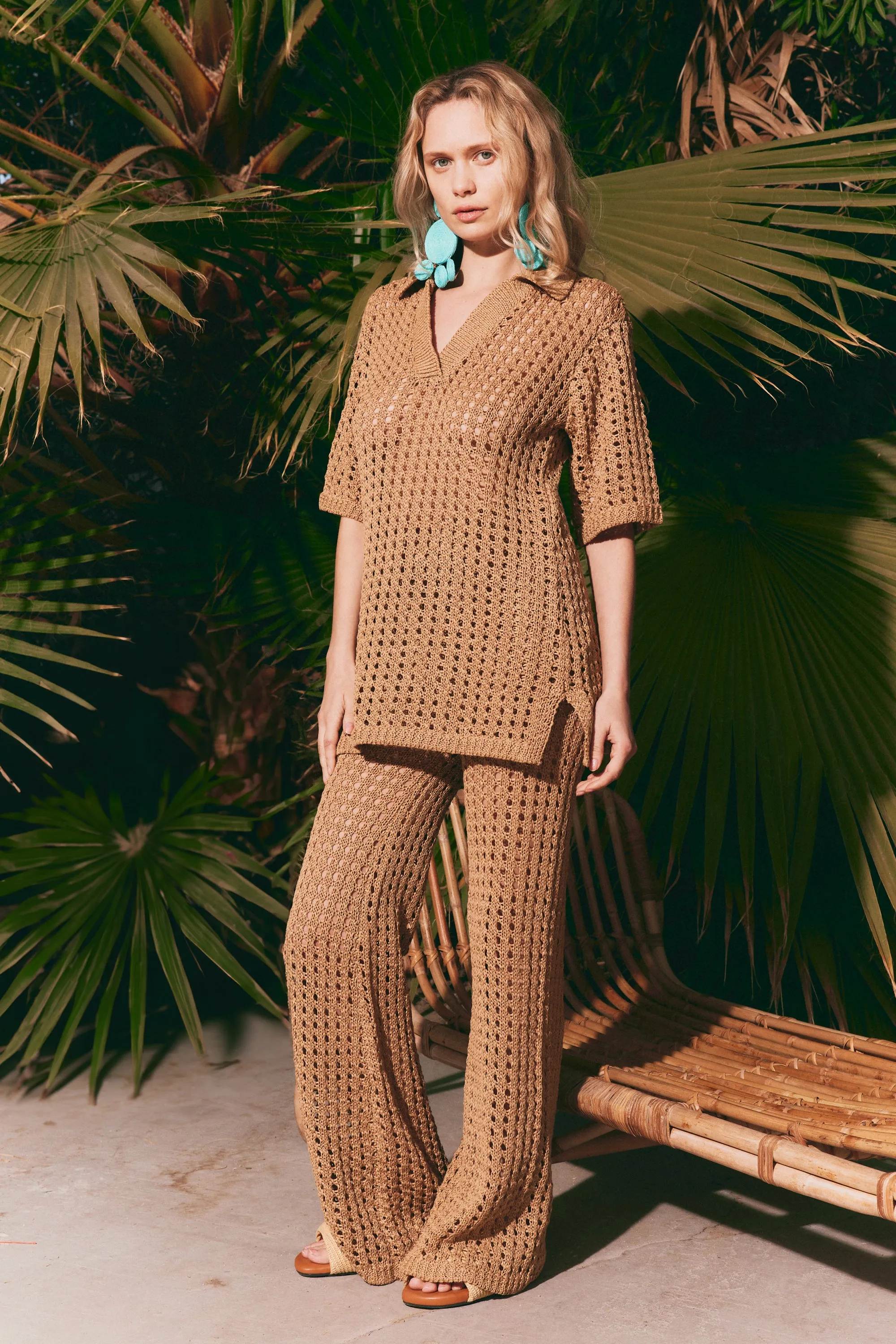 Brisas Crochet Pant in Natural sold by Simon Miller