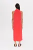 Nava Poplin Midi Dress in Cherry Red sold by Simon Miller