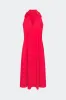 Nava Poplin Midi Dress in Cherry Red sold by Simon Miller