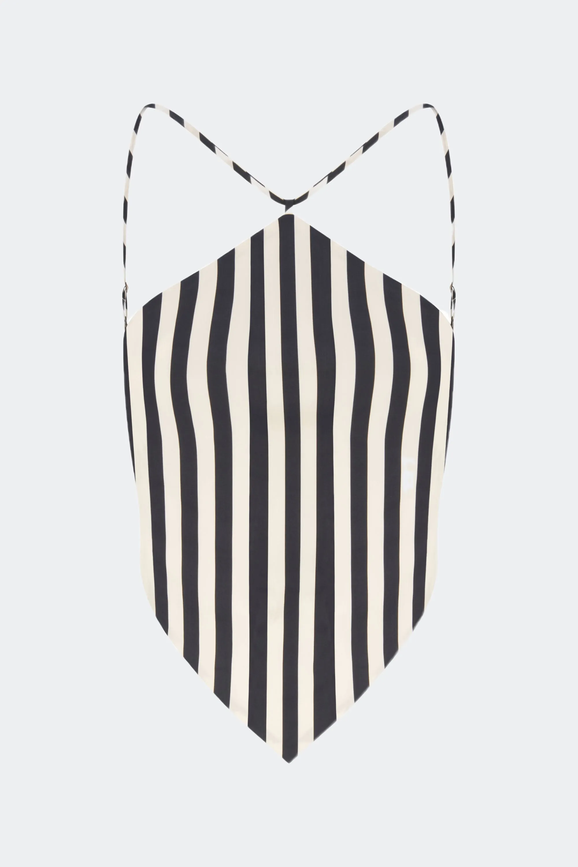 Kit Poplin Tie Top in Black/White Stripe sold by Simon Miller product image thumbnail 2