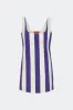 Sahara Striped Denim Dress in Ink/Ecru Stripe sold by Simon Miller
