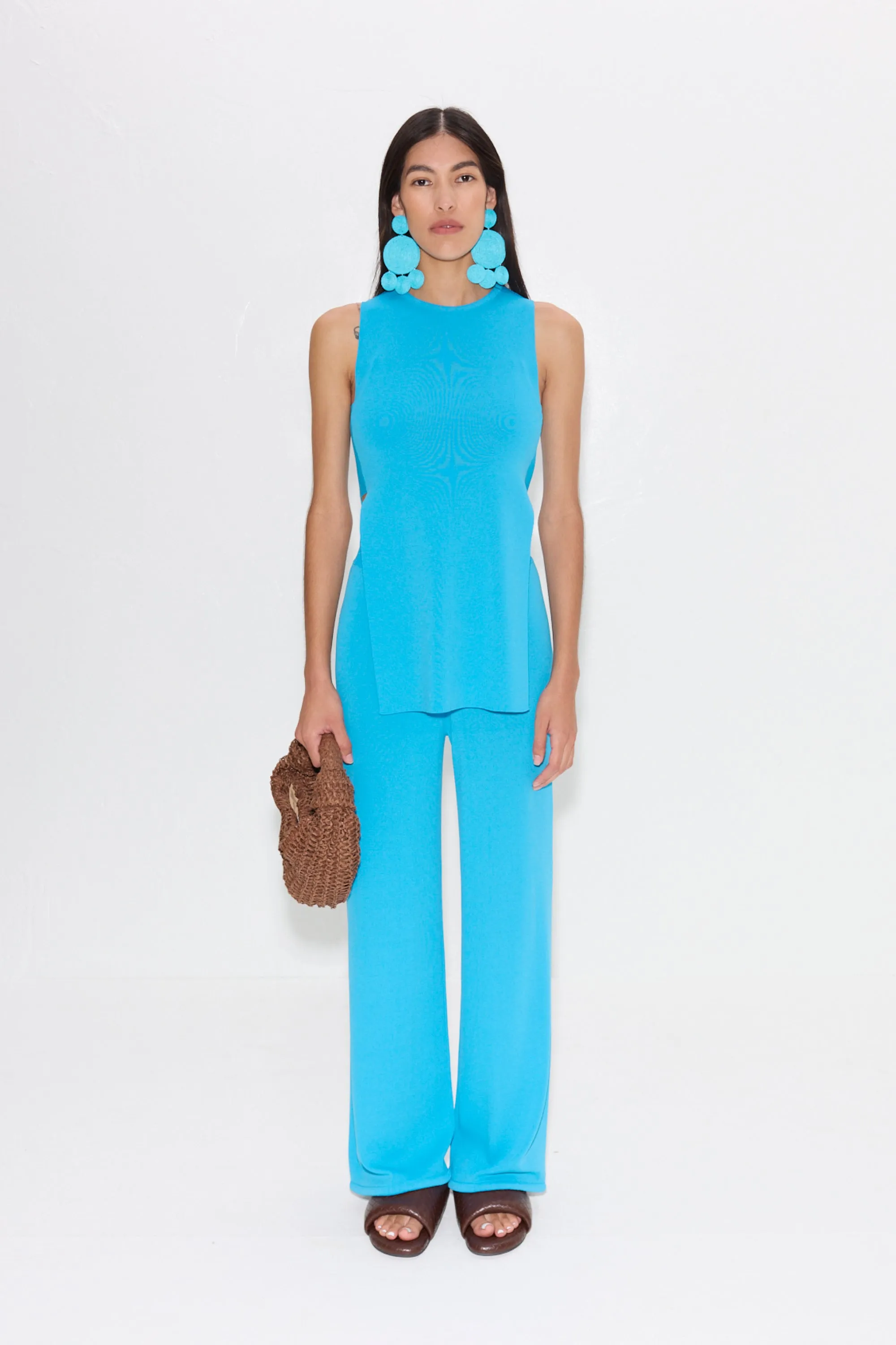 Knits By Jabber Pant in Panama Blue sold by Simon Miller product image thumbnail 2