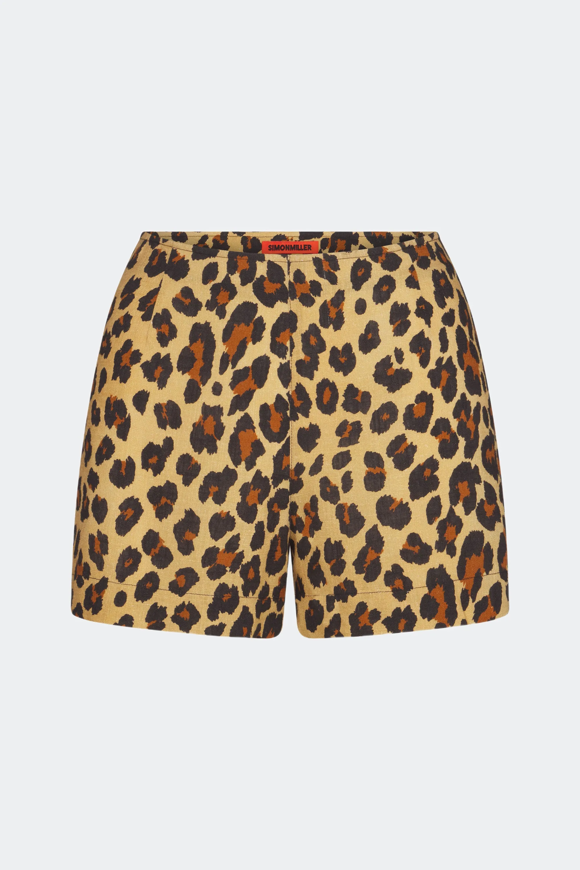 Mina Linen Short in Cheetah sold by Simon Miller product image thumbnail 2