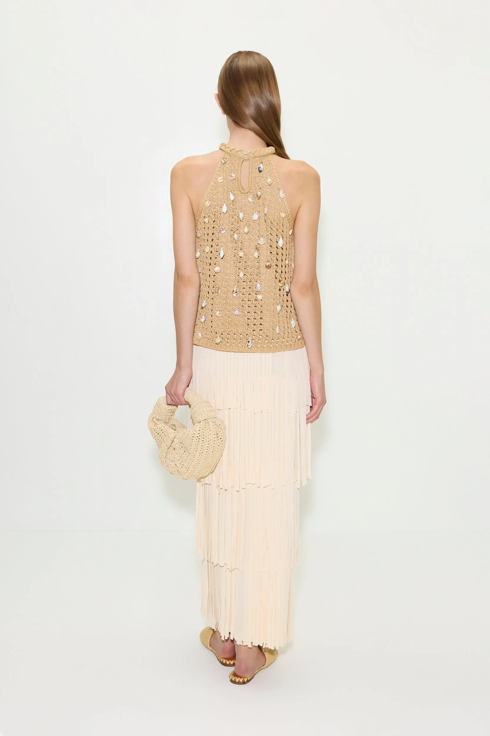 Bahi Crochet Top in Natural sold by Simon Miller product image thumbnail 4