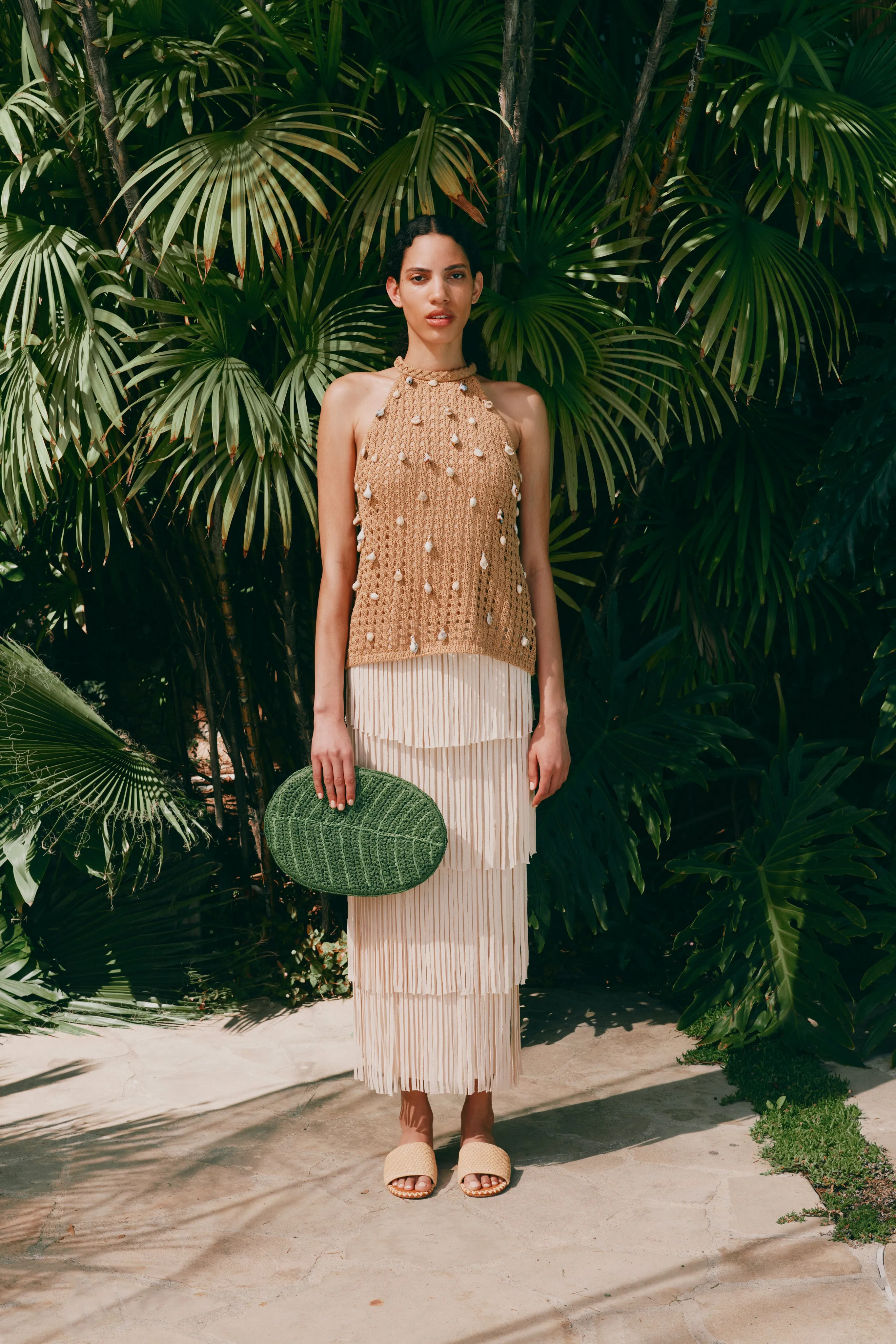 Bahi Crochet Top in Natural sold by Simon Miller