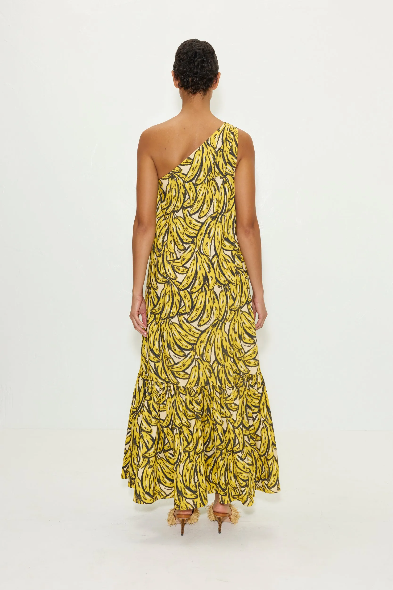Rea Poplin Maxi Dress in Yellow Bananas sold by Simon Miller product image thumbnail 5
