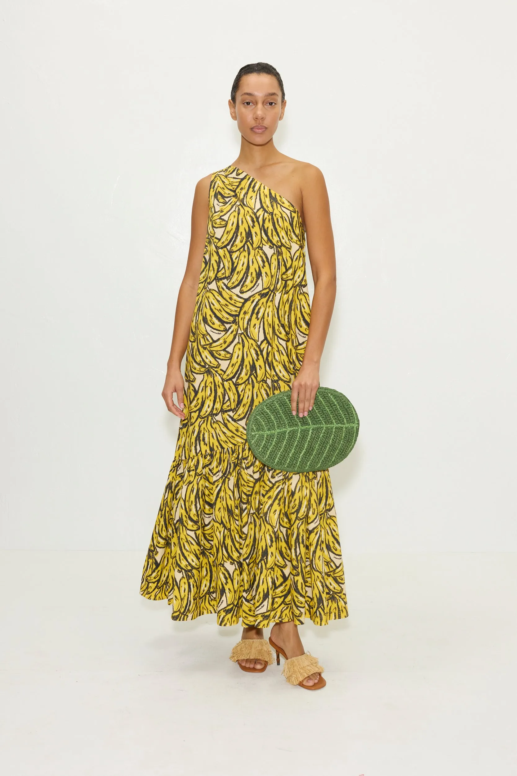 Rea Poplin Maxi Dress in Yellow Bananas sold by Simon Miller product image thumbnail 3