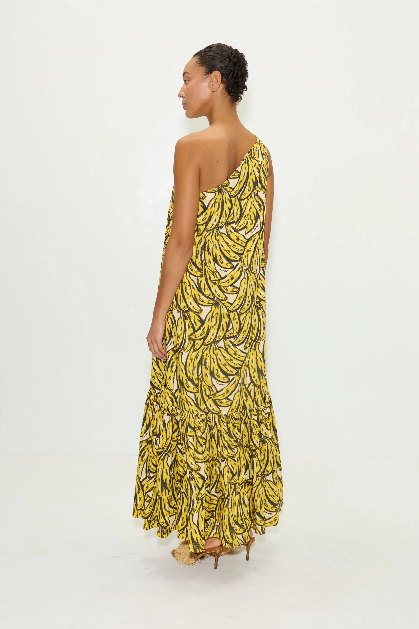 Rea Poplin Maxi Dress in Yellow Bananas sold by Simon Miller product image thumbnail 4