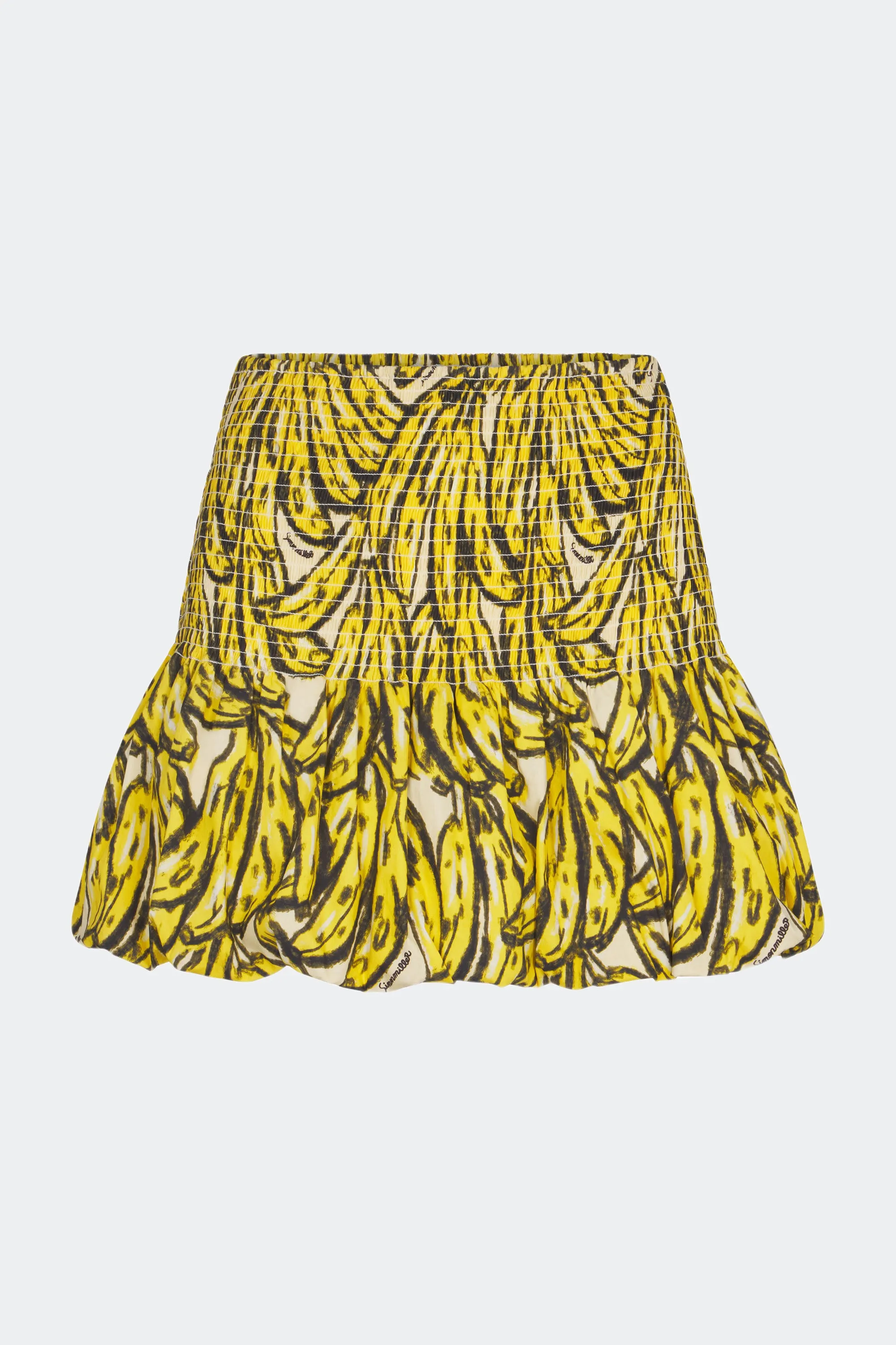 Sancho Poplin Skirt in Yellow Bananas sold by Simon Miller