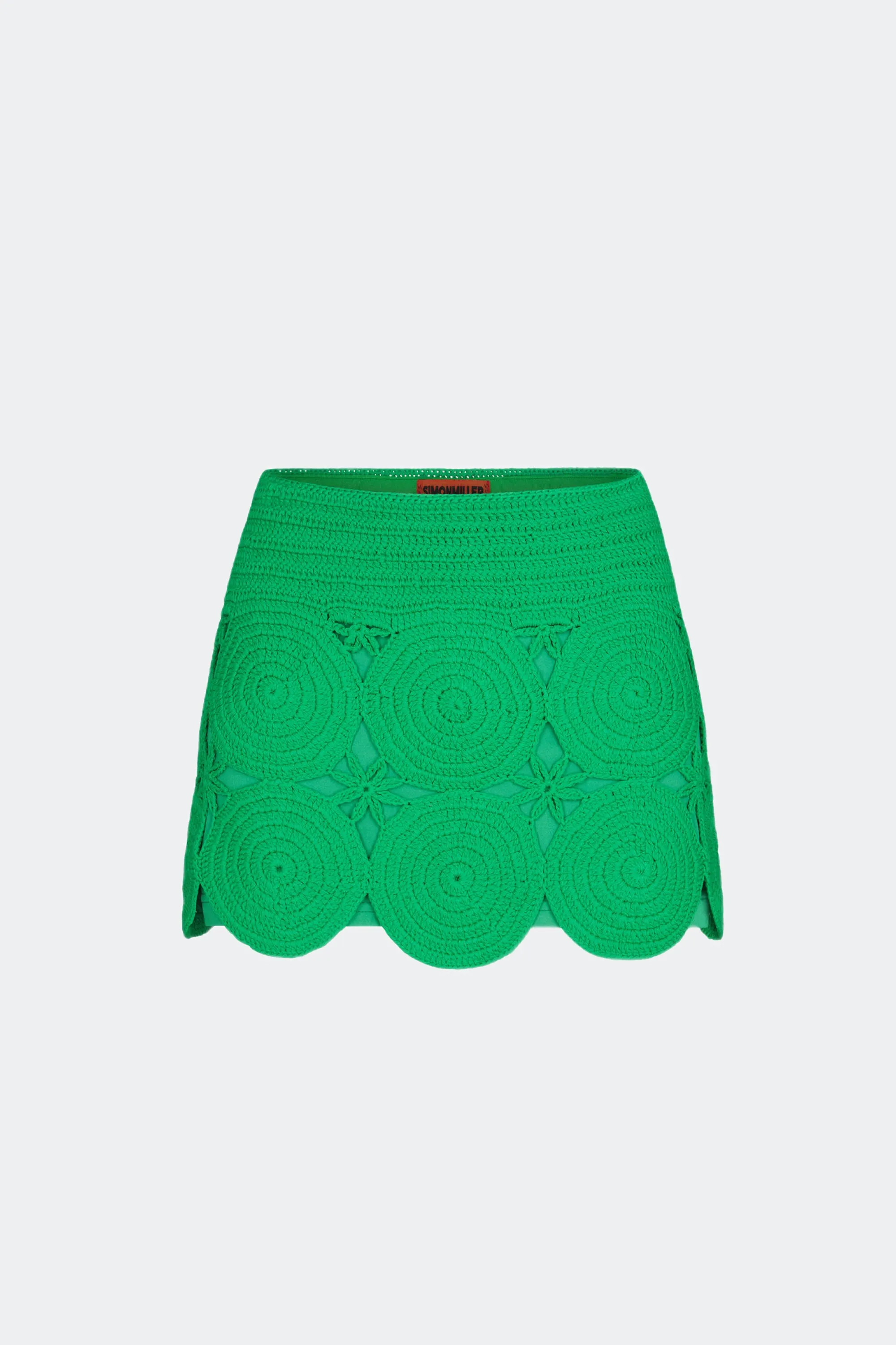Beep Beep Mini Skirt in Grass Green sold by Simon Miller