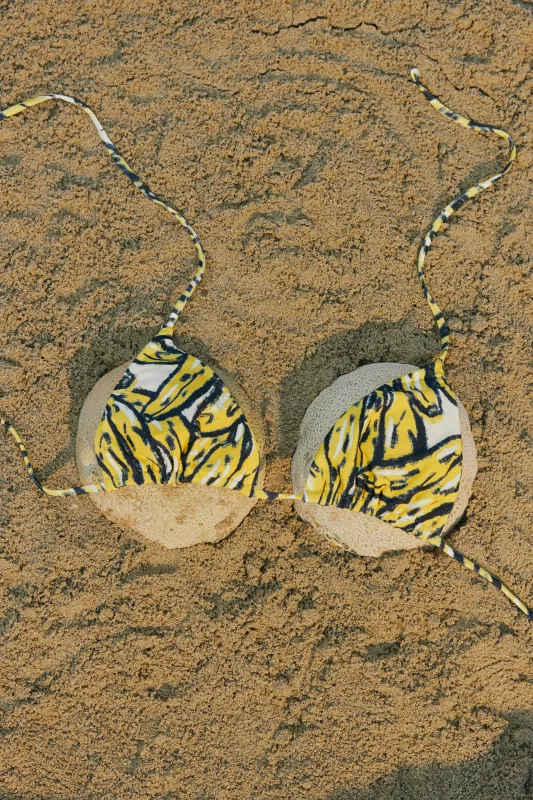 Bwai Bikini Top in Yellow Bananas sold by Simon Miller
