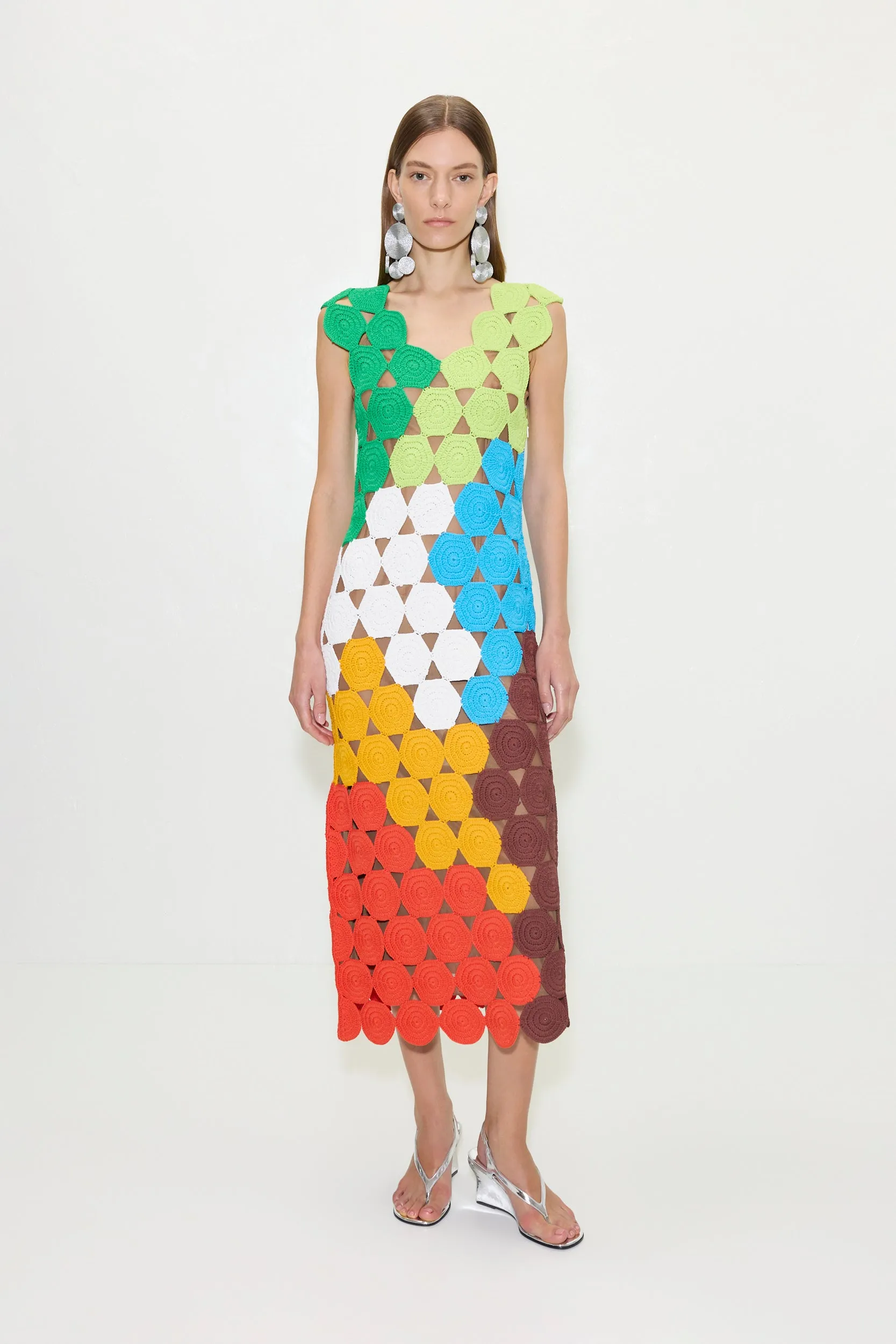 Muro Crochet Dress In Island Multi sold by Simon Miller product image thumbnail 4