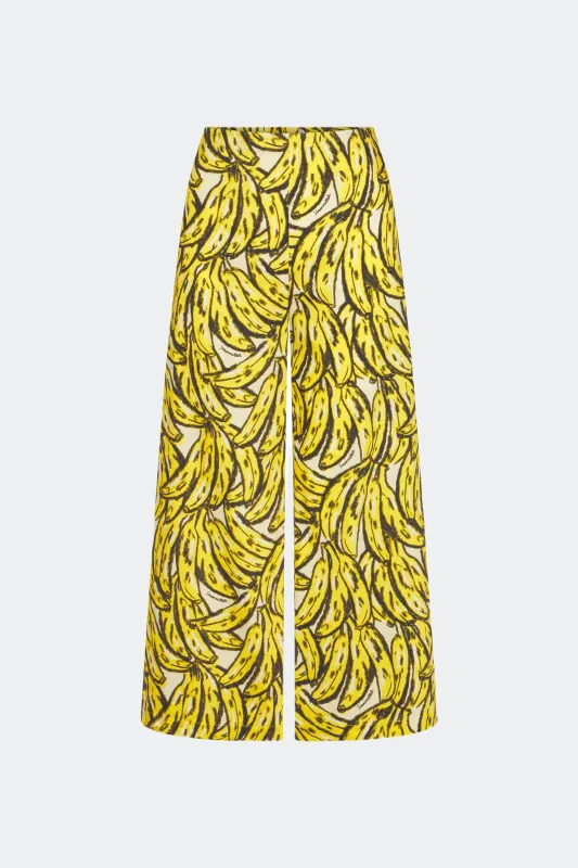 Toni Poplin Pant In Yellow Bananas sold by Simon Miller