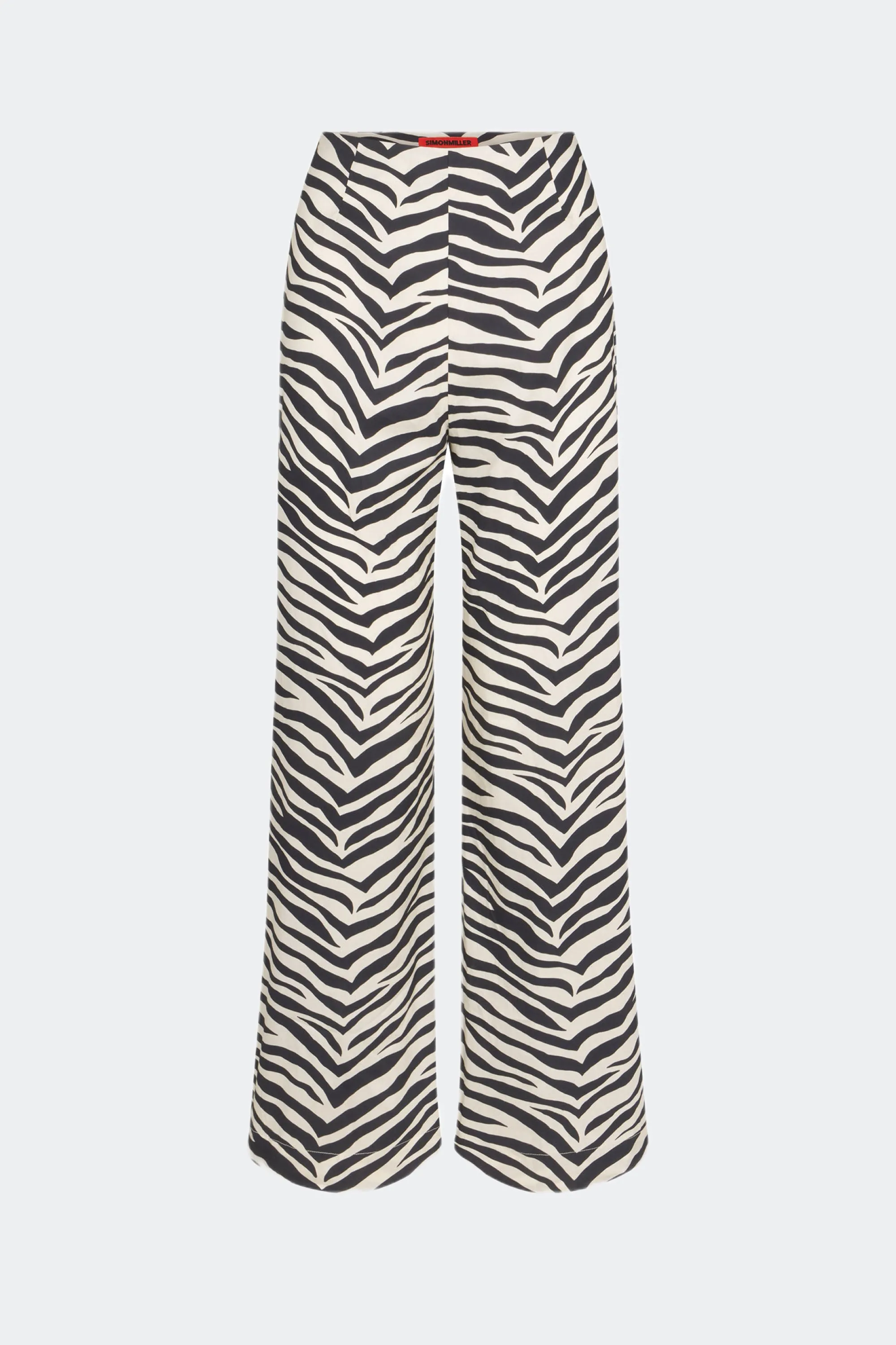 Pia Poplin Pant In Zebra Print sold by Simon Miller