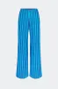 Pia Striped Poplin Pant In Tonal Blue Stripe sold by Simon Miller