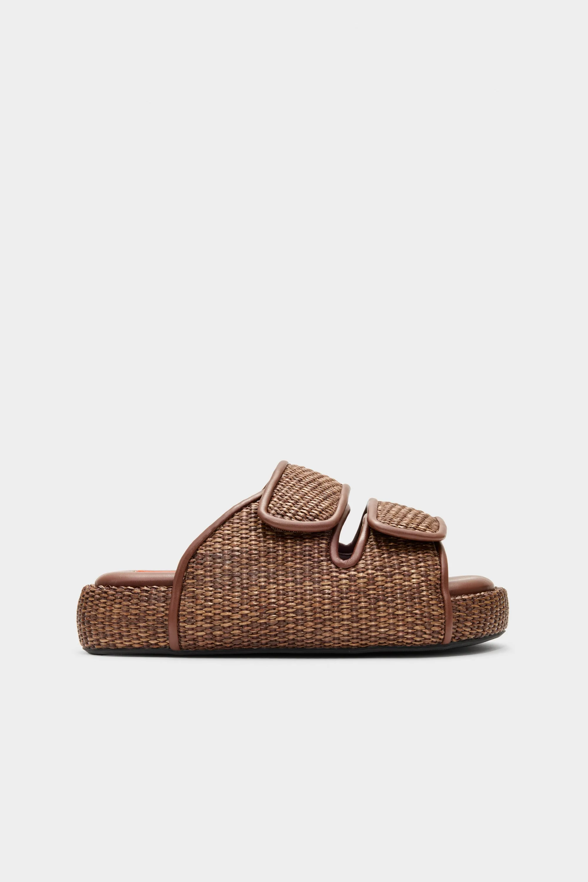 Raffia Cro Slide In Chocolate sold by Simon Miller product image thumbnail 2
