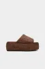 Raffia Cloudy Platform In Chocolate sold by Simon Miller