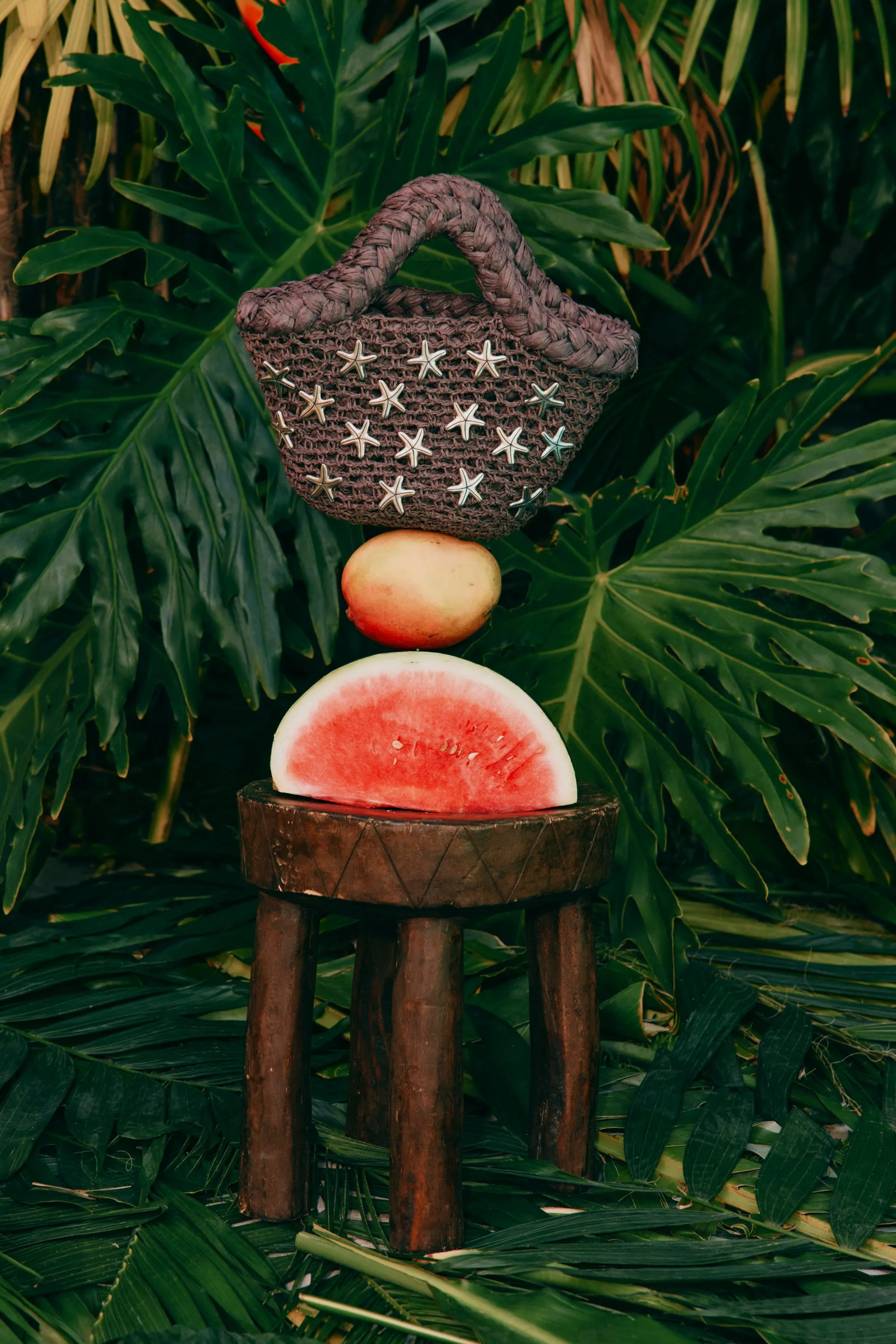 Starfish Mercado Bag In Chocolate/Silver sold by Simon Miller