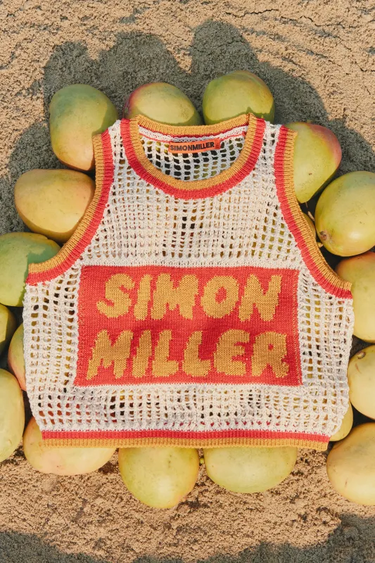 Dibby Crochet Tank sold by Simon Miller