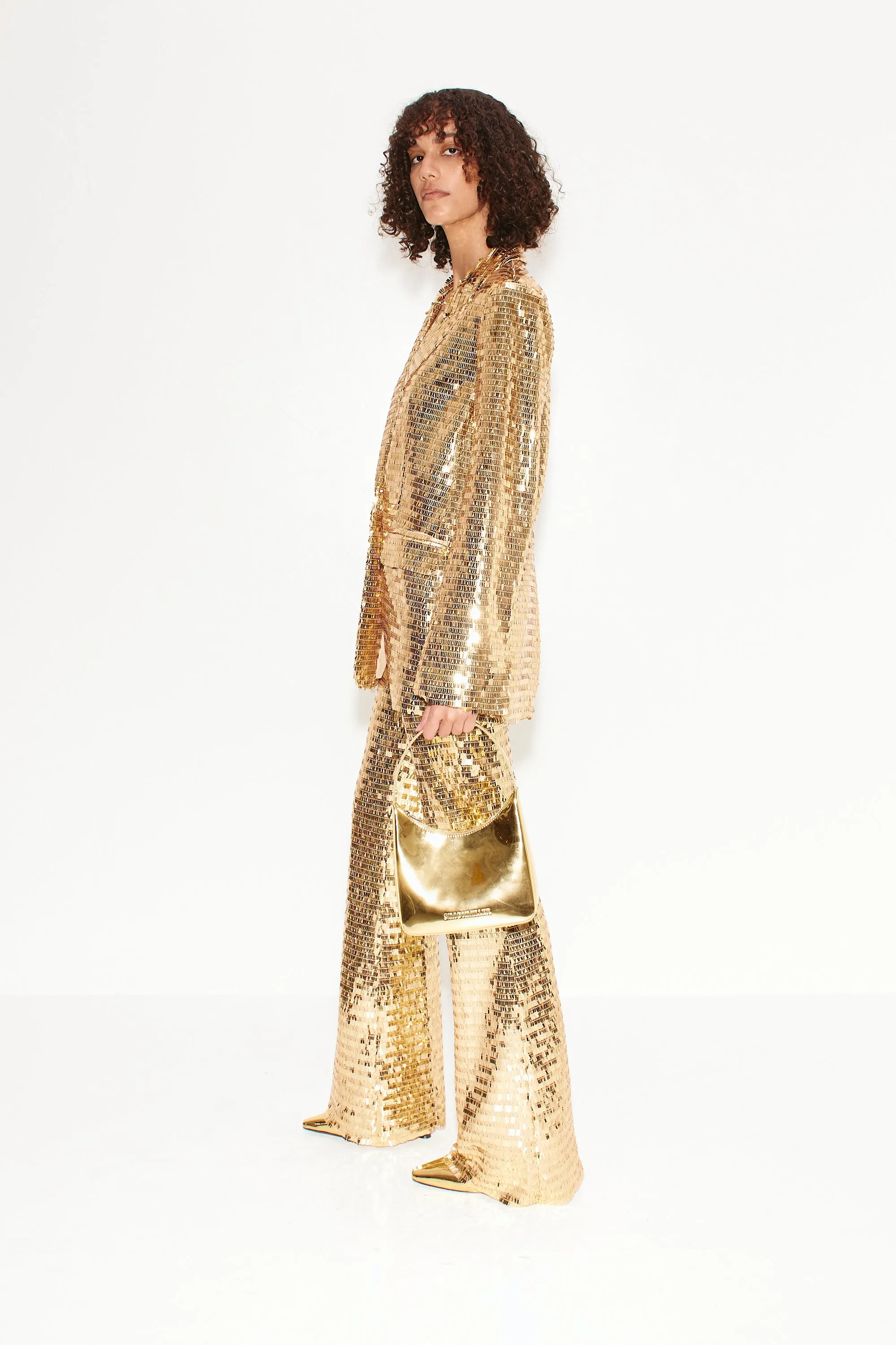 Sequin Robo Pant in Star Gold sold by Simon Miller product image thumbnail 3