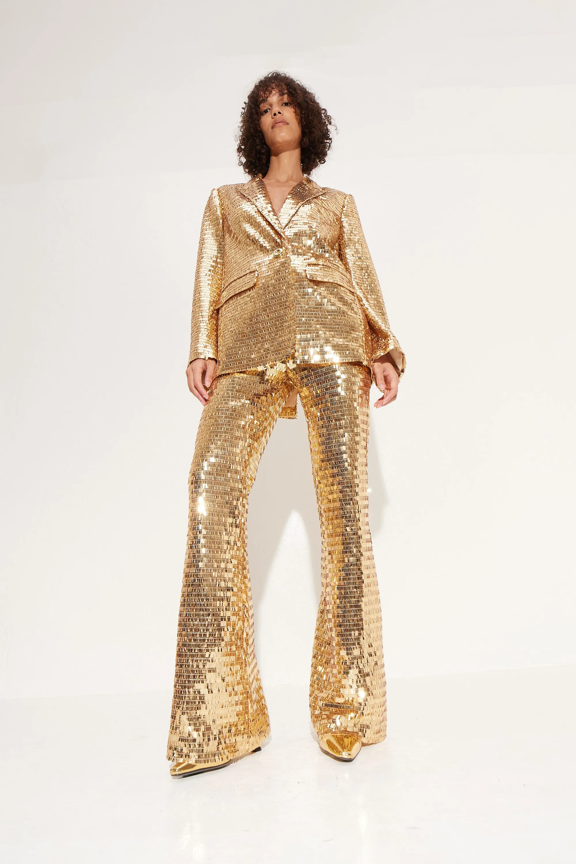 Sequin Robo Pant in Star Gold sold by Simon Miller product image thumbnail 2