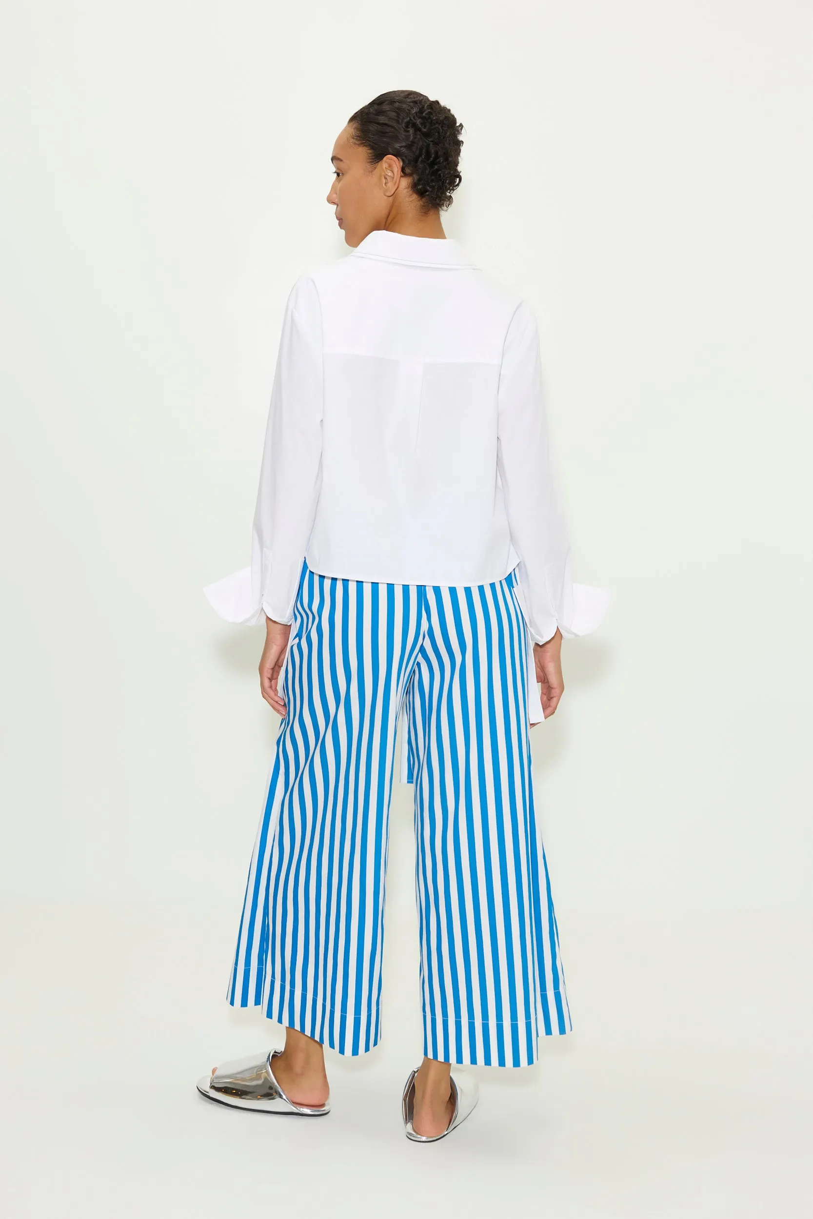 Ayre Cropped Poplin Top in Macadamia sold by Simon Miller product image thumbnail 3