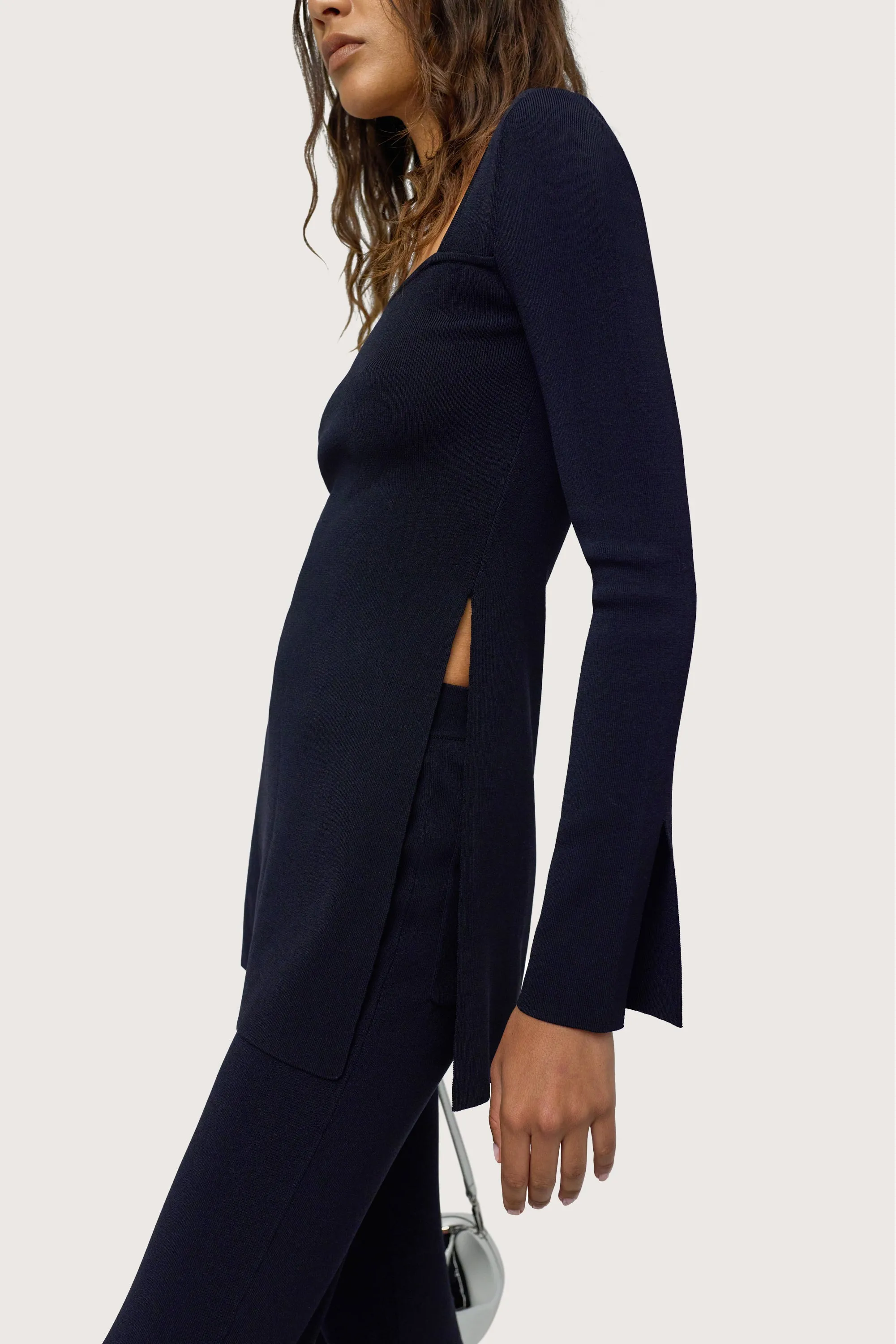 Knits By Long Sleeve Zo Zo Top in Black sold by Simon Miller product image thumbnail 3