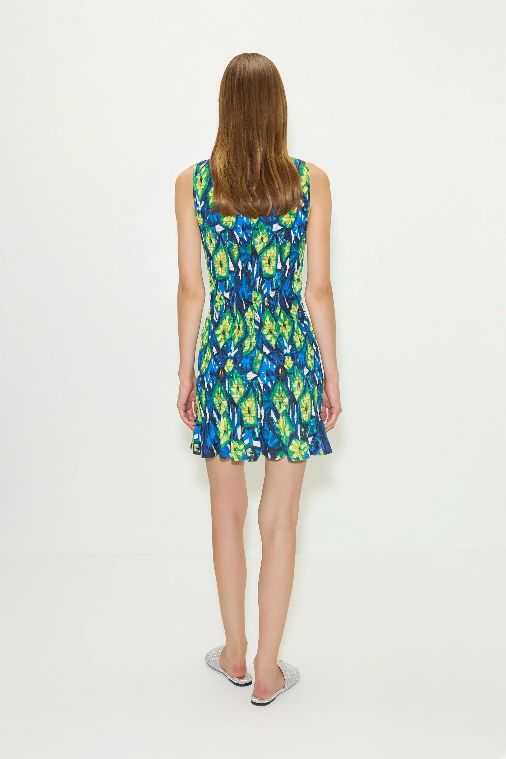 Belle Smocked Mini Dress in Abstract Floral sold by Simon Miller product image thumbnail 5