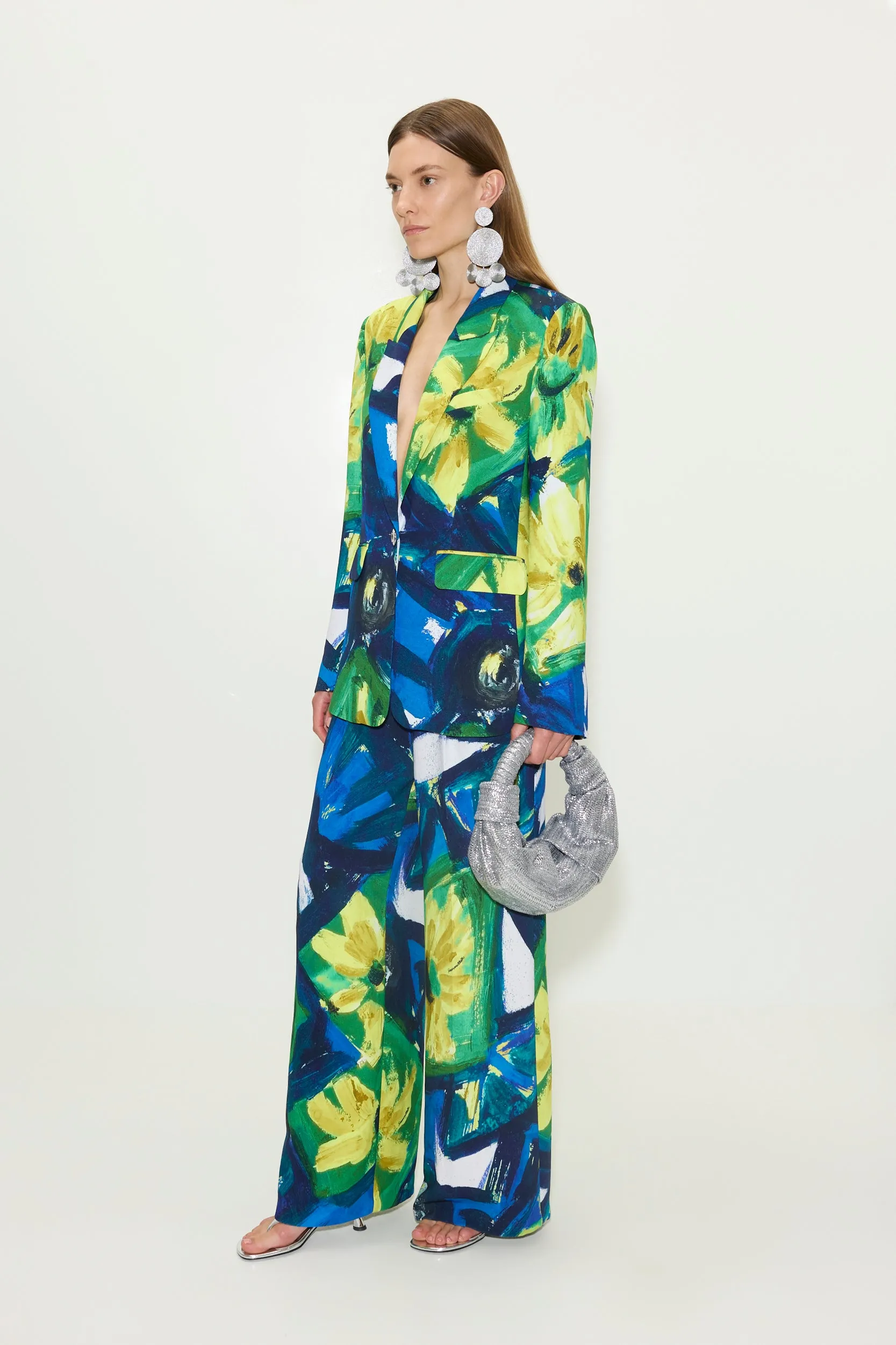 Bloo Crepe Pant in Large Abstract Floral sold by Simon Miller product image thumbnail 4