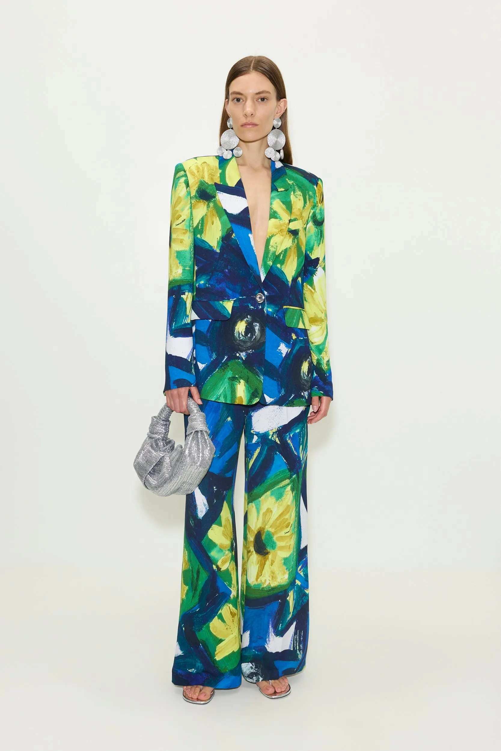 Bloo Crepe Pant in Large Abstract Floral sold by Simon Miller product image thumbnail 2