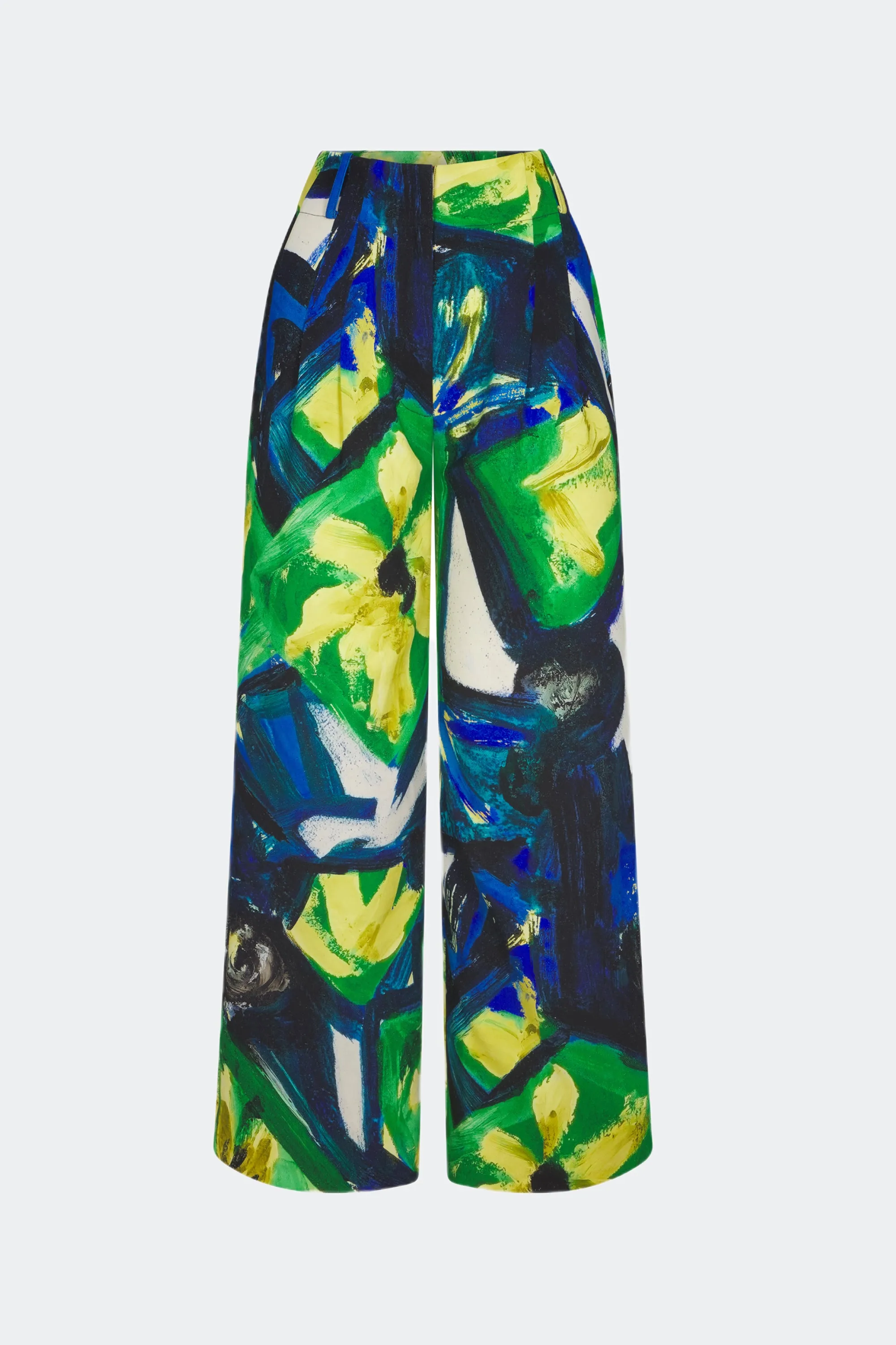 Bloo Crepe Pant in Large Abstract Floral sold by Simon Miller