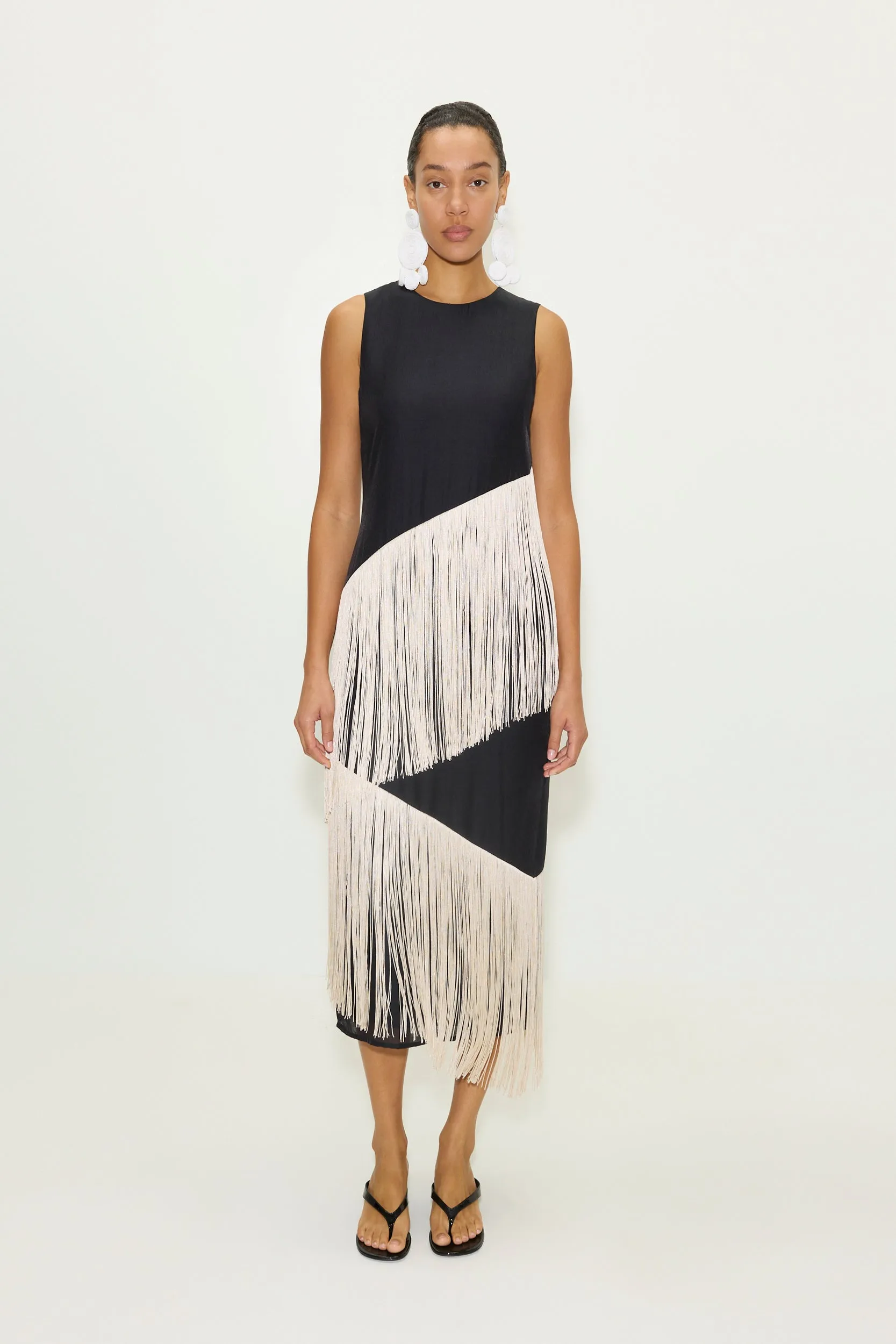 Copacabana Fringe Dress in Black sold by Simon Miller product image thumbnail 3