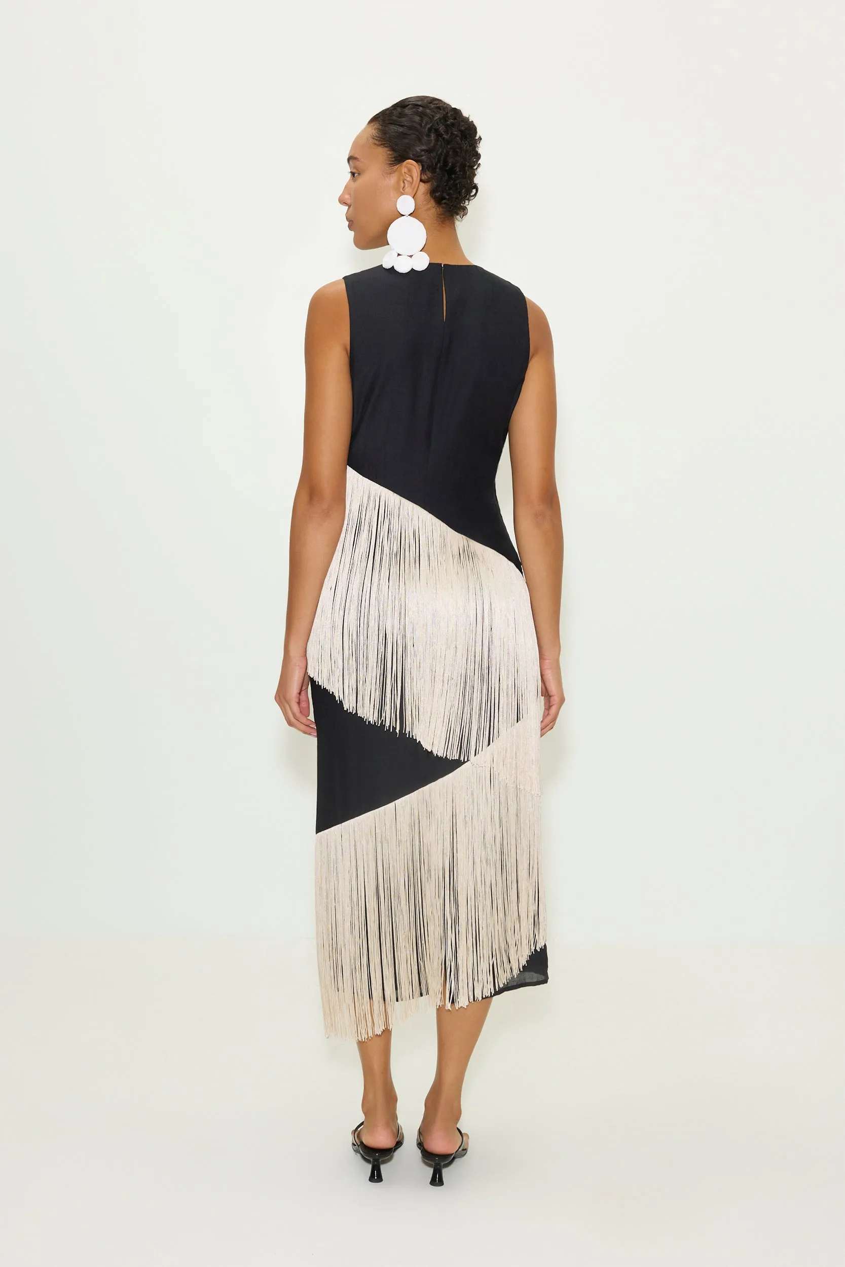 Copacabana Fringe Dress in Black sold by Simon Miller product image thumbnail 5